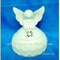 white ceramic angel cherub case candle holder wedding decoration